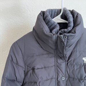 abercrombie & fitch / puffer jacket / gray